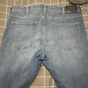 Hollister blue skinny jeans 36W 32L